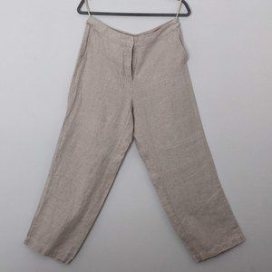 EILEEN FISHER Linen Cropped Pants PM